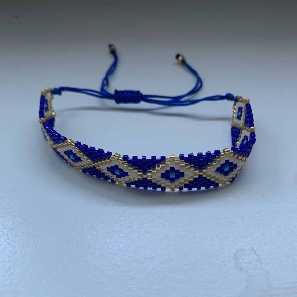 Boho Aztec beaded bracelet
